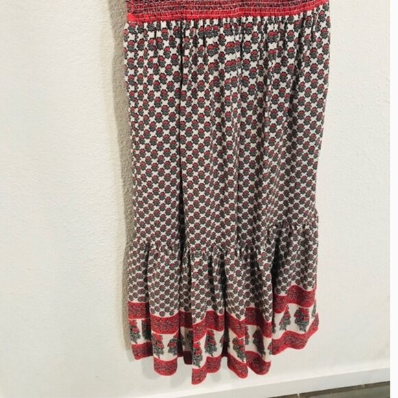 Ulla Johnson Oona 100% Silk Smocked Floral Midi Dress in Indian Floral Size 4 - Picture 8 of 8